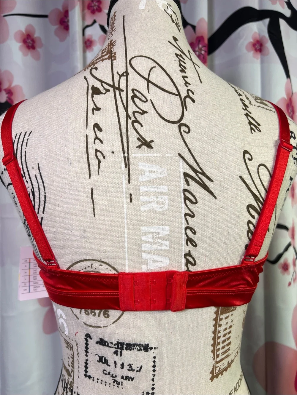 Auden Red Satin V-Neck Bralette